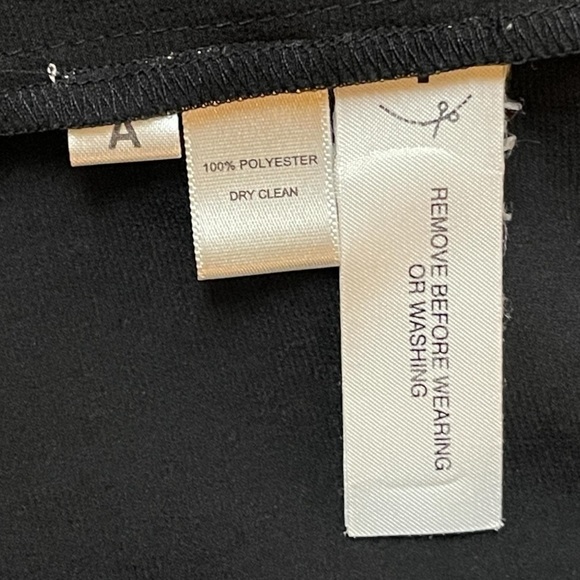 LOFT Black Sleeveless Pleated Cocktail Dress with Bow at Tie - Size 0 - Picture 8 of 9